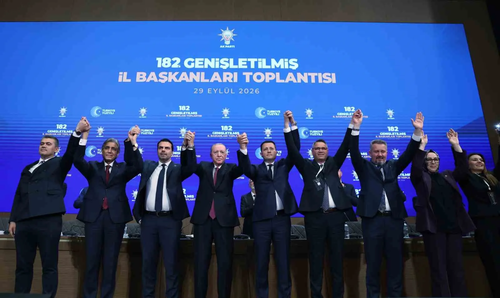 CUMHURBAŞKANI ERDOĞAN, AK PARTİ KONGRE MERKEZİ'NDE GERÇEKLEŞTİRİLEN GENİŞLETİLMİŞ İL BAŞKANLARI TOPLANTISI'NA KATILDI.
