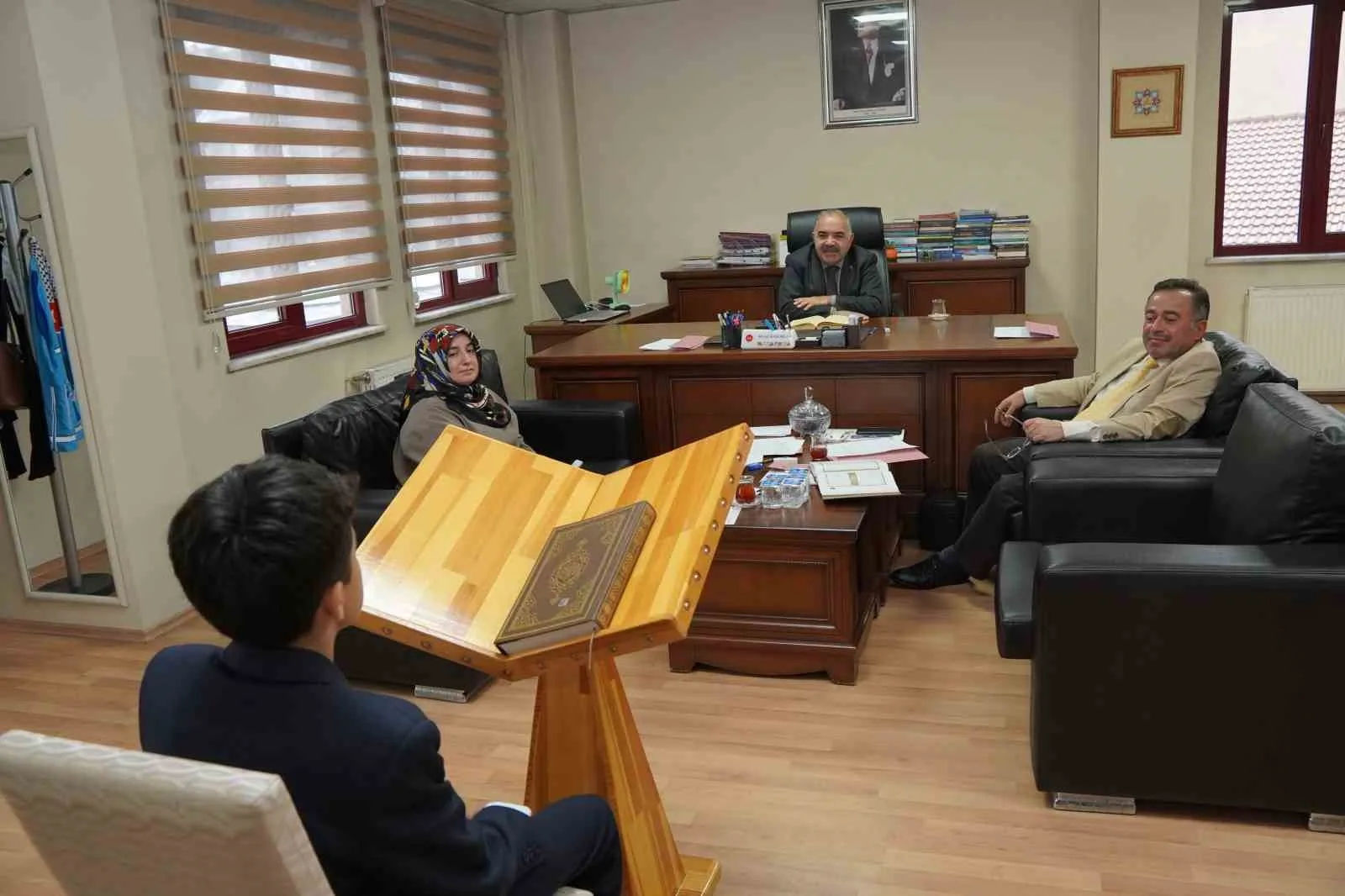 HAFIZLIK VE KUR'AN-I KERİM'İ GÜZEL OKUMA YARIŞMASINDA İLDEN BAŞARI ELDE EDEREK DÖNDÜLER